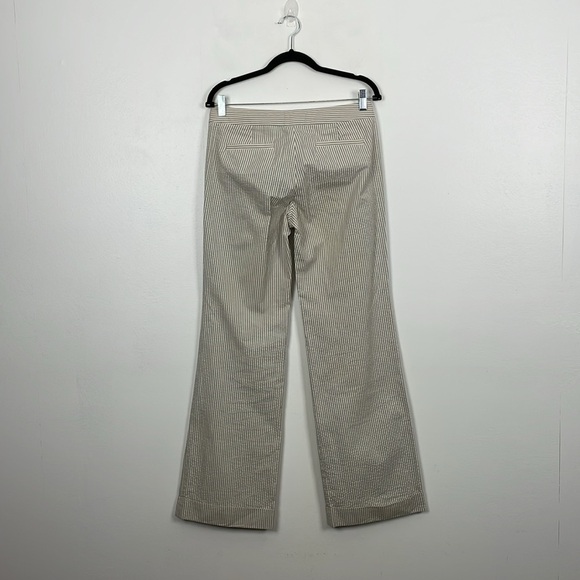 J Crew Womens 4 Strip Favorite Fit Wide Leg Cuff Hem 2 Back Pocket Trouser Pants - Picture 4 of 10